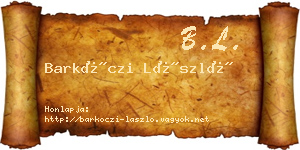 Barkóczi László névjegykártya