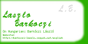 laszlo barkoczi business card